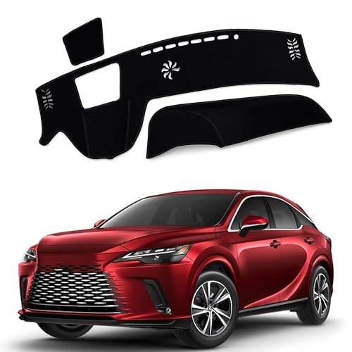 Upgraded Dashboard Mat for 2023 2024 2025 Lexus RX350/RX350h/RX450h+/RX500h (with HUD) Polyester Dash Mat Non-Slip Windshield Reflective Instrument Dash Cover Interior Accessory Black - color: 23-25 for Lexus RX350/RX350h/RX450h+ (With HUD)