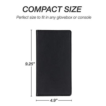 Samsill 2 Pack Car Registration and Insurance Holder, Essential Vehicle Glove Box Organizer, Vehicle Document Holder, Faux Leather, Sleek Black Design, Lottery Ticket Holders - size: 4.9" x 9.5", style: 2 PACK