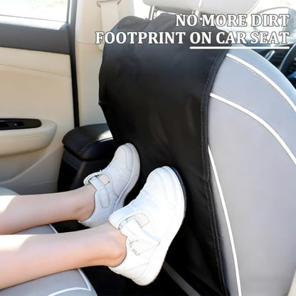 Car Kick Mat Back Seat Protector, Stain-Resistant Backseat Protector Cover to Protect from Dirt Scratches, Automotive Interior Seat Back Kick Pad for Kid, Universal for Vehicles