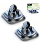 Dashboard Phone Holder for Car, 360 Degree Rotation Mount, Foldable Silicone Dash Stand, Anti-Slip Mobile Cradle Compatible (2PC) - color: 2PC