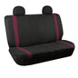 FH Group Car Seat Covers Rear Set Cloth - Car Seat Covers with Removable Headrest,Universal Fit,Automotive SeatCovers,Washable Car SeatCover for SUV,Sedan,Van Burgundy - color: Burgundy, size: Rear Set