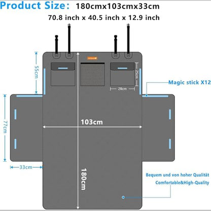 Car Cargo Liner for Dogs for Jeep Wrangler JL 2 or 4 Doors 2018-2024,Pet Cargo Mat Trunk Mat Dog Seat Mat Trunk Mat Protector Car Boot Cover Mat Pet Seat Cover Mat