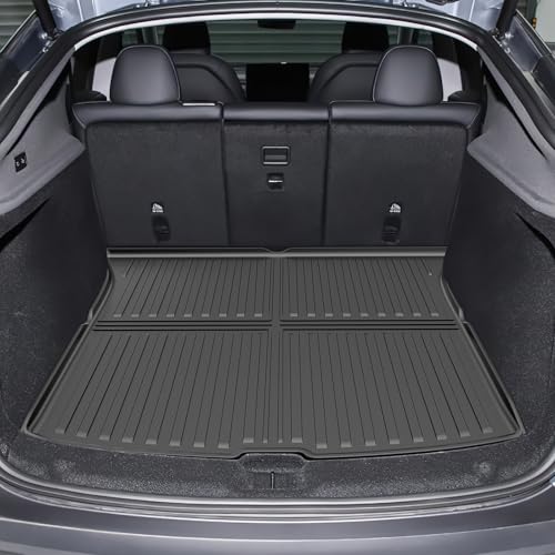 6PCS All-Weather TPE Floor Mats & Cargo Liner Set - Compatible with 2025-2026 Model Y (Juniper) | Custom Fit Anti-Slip Interior Protection(Not for Standard)