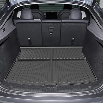 6PCS All-Weather TPE Floor Mats & Cargo Liner Set - Compatible with 2025-2026 Model Y (Juniper) | Custom Fit Anti-Slip Interior Protection(Not for Standard)