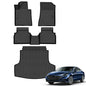 Auxko All Weather Floor Mats Cargo Mat Fit for Kia K5 FWD 2021-2026 & Hyundai Sonata (Only FWD & Including Hybrid) 2020-2026 TPE Liners Accessories Guard Odorless Anti-Slip All Season Black - size: k5 fwd&sonata|2021-2026|floor+cargo mats