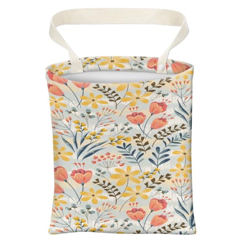 Car Trash Can, Cute Car Trash Bag, Hanging Car Organizer and Storage Bag, Trash Bin for Car Accessories, Vehicle, Travelling, Camping Cute Colorful Floral - color: Cute Colorful Floral
