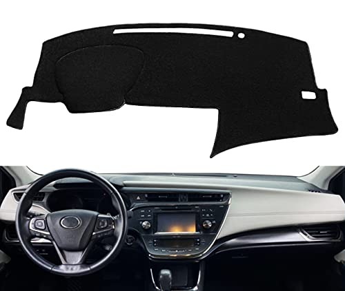 Dash Cover Mat Custom Fit for Toyota Avalon 2013 2014 2015 2016 2017 2018, Dashboard Cover Pad Carpet Protector F102 - color: 13-18 Black