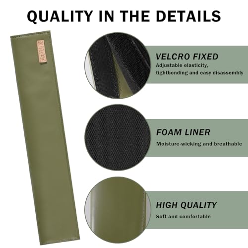 2-Pack Seat Belt Covers, Universal Car Seat Belt Pads Protector for Comfortable Driving, Relief Neck & Shoulder Pain, Fits All Cars & Backpack Straps (05-Green) - color: 05-Green
