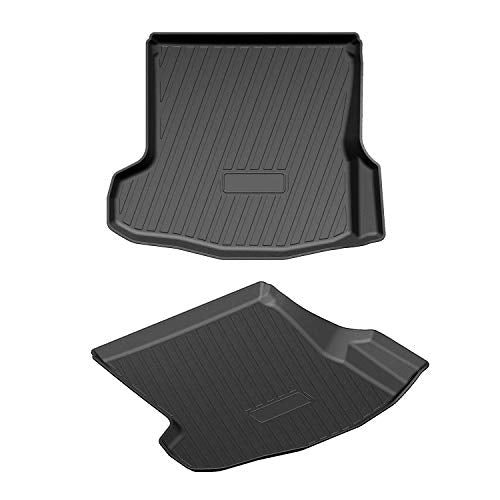 Powerty Trunk Mat for 2019-2024 2025 2026 Mazda 3 Sedan Accessories All Weather TPO Rear Cargo Liner(Not for Hatchback) - size: Cargo Mat｜For｜19-26｜Mazda 3 Sedan