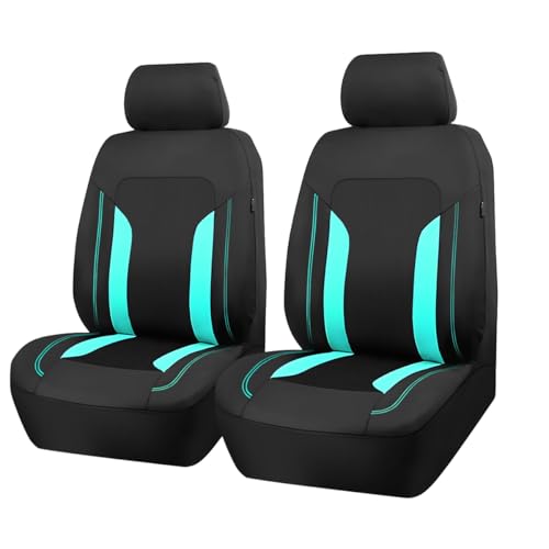 Bittwee Car Front Seat Covers, Breathable Automotive Front Seat Headrest Covers, Waterproof Comfortable Vehicle Seat Headrest Protection Accessories, Universal for RV, SUV, Truck - color: Mint, size: Front Seat