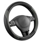 Rubbermaid Steering Wheel Cover – Universal Fit 14.5"–15" Steering Wheel Cover, Anti-Slip Grip, Breathable Leather, All-Season Protection, Interior Upgrade for Cars, Trucks, SUVs - Gray - color: Grey