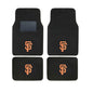 A Set of 4 Universal Fit Front and Rear Logo Plush Carpet Floor Mats