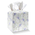 Purple Lavender Tissue Box Cover Holder, PU Leather Tissue Box Cover with Bottom Belt, Square Facial Paper Organizer for Tabletop, Bathroom, Kitchen, Car & Office -043 - color: Purple Lavender