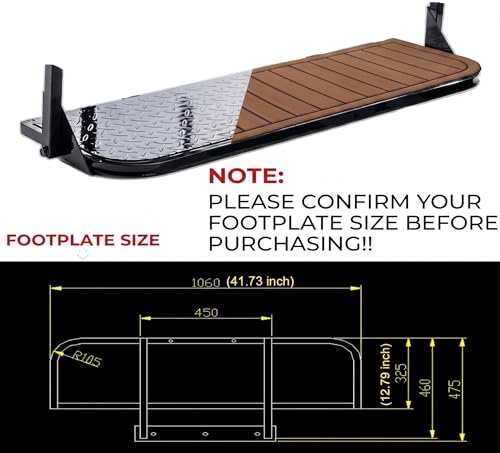Golf Cart Rear Seat Kits Floor Mat,Fit for YA/EZGO RXV/TXT/Club Car DS/Precedent/Star Car/Excar/Icon, Anti-Skid Mat EVA Environmentally Friendly Materials for Mosts Golf Carts. - color: Brown