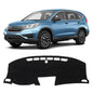 KUST Black Dash Cover for Honda CR-V CRV 2012-2015 2016 Polyester Non-Slip Dashboard Cover Center Console Dash Cover Interior Accessories for Honda CRV CR-V Custom Fit Dash Mat Sunshade No Glare - size: CR-V 12-16(Black)