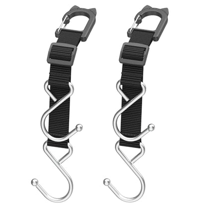 Purse Hook/Holder for Car, Car Seat Hooks for Headrest, Car Bag Hooks, Headrest Hooks for Car, 2 S-Shaped Heavy-Duty Metal Hooks, Safe and Anti Robbery, 2 Packs. - style: DS2