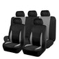 Flying Banner Car Seat Covers Front Seats Rear Bench Polyester car seat Protectors Easy installations Rear Bench Split Classic man Lady Truck (Full Set - Low Back, Black Gray) - color: Black Gray