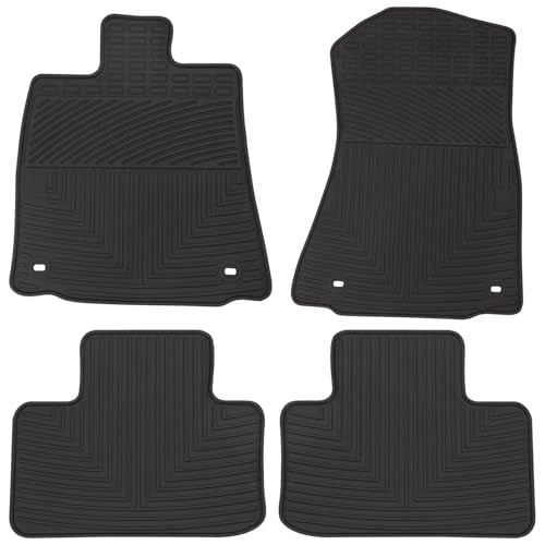 Car Floor Mats Custom Fit for Lexus is 250/IS 300/IS 350/IS 200t/IS 250f 300f 350f 2014-2025 Black Rubber Auto Liner Mats All Weather Protection - color: All Black, size: 2014-2025 Lexus IS