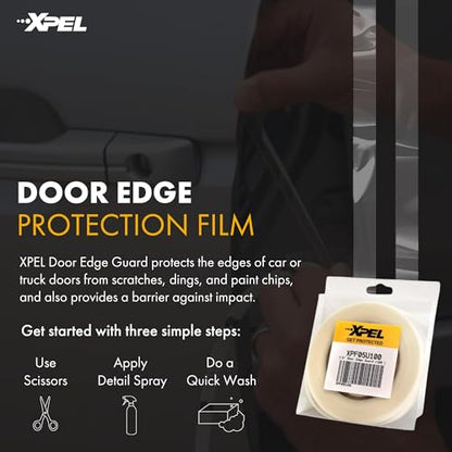 XPEL Door Edge Guard Protection Film Roll, 1/2" x 100' - Car or Truck Doors, Protective Barrier Against Minor Scratches, Paint Chips, Door Edge Impact, and Dings - Prevents Damage and Possible Rust - size: ½ Inch x 100 Foot