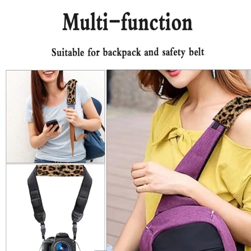 Dolyues Cheetah Print Seat Belt Covers Women Car Seat Straps Protector Trendy Car Accessories Universal Fit Most Car SUV and Truck - color: Cheetah Print Pattern
