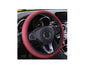 Elastic Stretch Steering Wheel Cover, Universal 15 Inch Automotive Steering Wheel Cover, Microfiber Breathable Ice Silk, Anti-Slip, Odorless, Easy Carry,Warm in Winter and Cool in Summer (Red1) - color: Red1