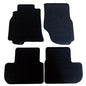 Floor Mats Compatible with 2003-2007 Infiniti G35 2 Door, Nylon Black Front Rear Carpet by IKON MOTORSPORTS, 2004 2005 2006