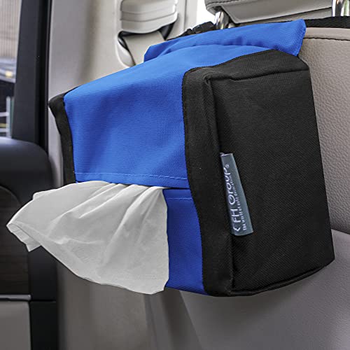 FH Group E-Z Travel Napkin Tissue Dispenser Holder Fits Most Cars, SUVs, Trucks, and Vans Blue - color: Blue