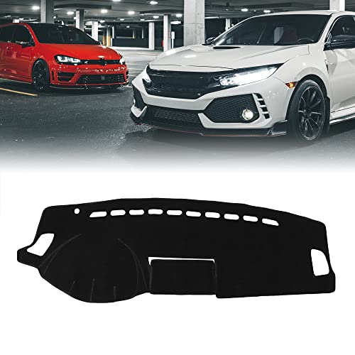 X AUTOHAUX Car Dashboard Cover Nonslip Black Sun Pad for Mazda 6 2009-2011