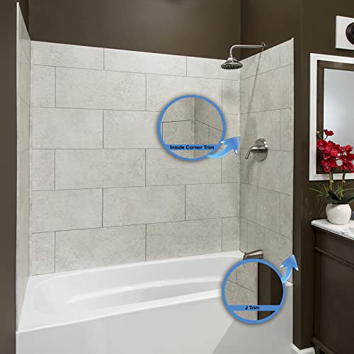 Palisade 94 in. Vinyl Trim Kit in Rain Cloud - color: Rain Cloud