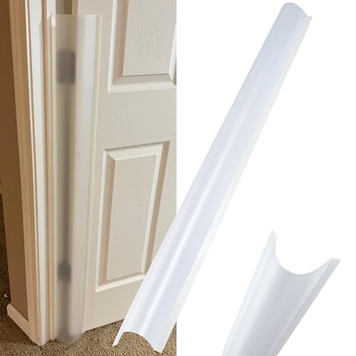 4PCS Baby Proofing Door Finger Pinch Guard Clear Door Jam Shield for Child Safety Finger Pinch Protector Hinge Protectors for Kids/Pet - color: Green_p4