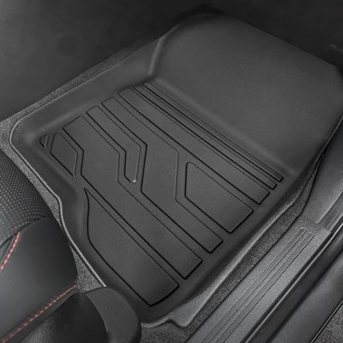KARPAL Floor Mats for Honda CRV 2023 2024 2025 2026 (Include Hybrid), All Weather Protection TPE Floor Liners Accessories Car Mats, Front & 2nd Row & Trunk Mat (Upper Position)