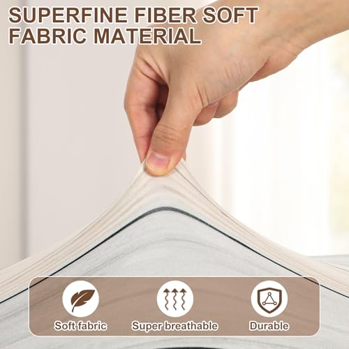 HunnmingRe 6 Pcs Rv Dinette Cushion Covers Stretch Washable Rv Dinette Cushion Covers Camper Accessories for Camper Car Bench, 2 Pillowcase, 2 Backrest and 2 Bench Replacement(Classic)