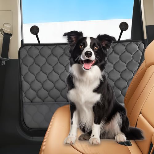 2 PCS Dog Car Door Protector, Extra Big 30.31" x 25.19" Black Diamond Pattern Car Door Cover Anti-Scratch Waterproof Pet Vehicle Doors Durable Universal Fit for Cars, Trucks & SUV - color: Black diamond pattern