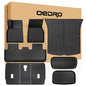 OEDRO Floor Mats for Tesla Model Y Juniper 2025-2026, Front & Rear Mats with Cargo Liner and Seatback Protector, Custom Fit TPE All-Weather Odorless Non-Slip Black Accessories