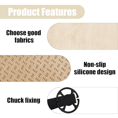 Sheepskin Car Seat Cushion, Soft Comfort Winter Driver Seat Cover, Fluffy Faux Fur Front Seat Pad, Car Seat Protector Pad for Office Chair, Universal Interior Accessory for Car SUV Truck (Beige)