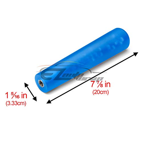 EZAUTO WRAP Blue Shift Knob Stick Frosted Matte Crystal Bubble Long Throw Gear Shifter 20cm - color: Matte Blue, size: 20cm