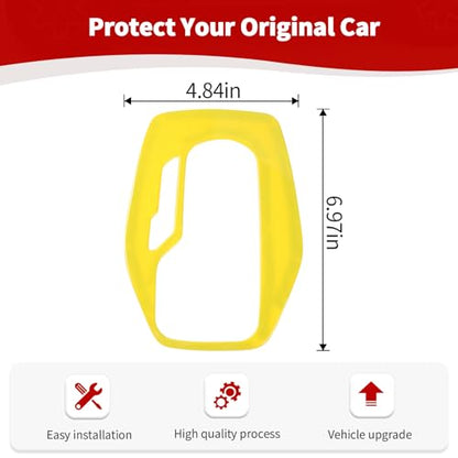 RT-TCZ for Chevy Camaro Gear Shift Panel Trim Cover Yellow for Chevrolet Camaro 2016-2024 Yellow Interior Accessories