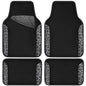 CAR PASS Waterproof Universal Car Floor Mats, Leopard Print Car Mats Fit for SUV,Vans,sedans, Trucks,Set of 4pcs Car Carpet with Driver Heel Pad and Nibs Backing, Leopard Car Accessories Gray Leopard - color: Gray Leopard