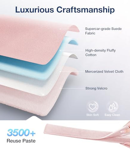Wigoo 2026 Upgraded Premium Pink Car Seat Belt Cover, [Reduces Neck Friction & Enhances Comfort], Soft Safe Seat Belt Shoulder Pad, Universal Fit,(2 Packs, 18.9Inch), Extended Version - color: Pink, size: 18.9in - 2PCS