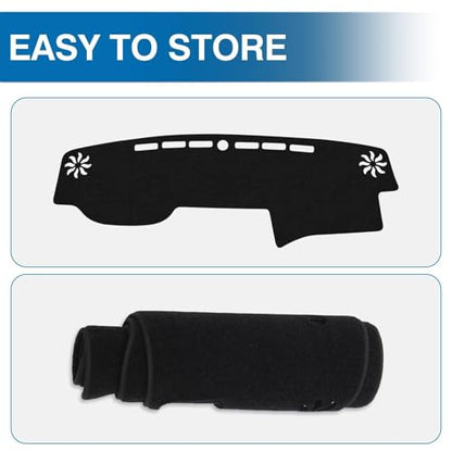 KUST Black Dash Cover for Toyota 4Runner 2010-2024 Non-Slip Dashboard Cover Accessories for Toyota 4Runner Custom Fit Dash Mat Sunshade Windshield No Glare - size: 4Runner 10-24(black)