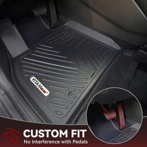 YITAMOTOR Floor Mats for Kia Telluride 2025-2020 7/8 Seater, All Weather TPE Rubber Mat, Custom Fit Kia Telluride Accessories Floor Liners Full Set, 1st & 2nd & 3rd Row & Backrest Mat & Cargo Liner - style: 2020-2025 Kia Telluride 7/8 Seater| Full Set