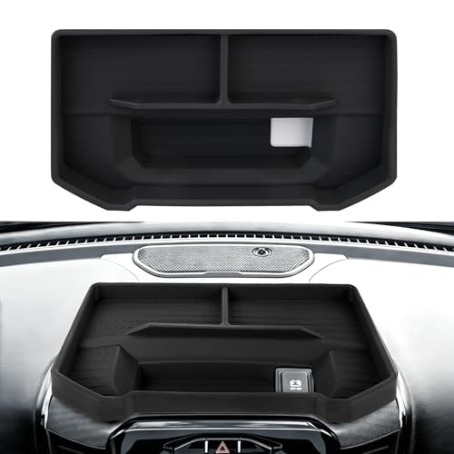 Dashboard Storage Tray Compatible with 2019–2026 Dodge RAM 1500, Center Console Dash Organizer for 12” & 14.4” Uconnect Screens, Non-Slip Console Organizer (Not for 8.4”)