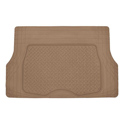 BDK Premium Cargo Car Trunk Mat/Liner - PVC (Beige) (31.5" x 50") - color: Beige