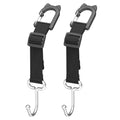Purse Hook for Car, Adjustable Headrest Hooks for Car with Carabiner, 100 LBS Heavy Duty Metal Car Seat Hooks for Purses and Bags, Easy Install Car Bag Hooks (2 Pack) - style: DL2