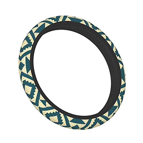 Custom Stretchy Neoprene Car Steering Wheel Cover, Add Your Own Personalized Text Message Image Anti Slip and Sweat Absorption Universal Fit Vehicle, SUV, Trucks