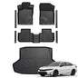Floor Mats for Honda Civic Sedan 2022-2026/Acura Integra 2023-2026, All Weather Floor Mats Trunk Cargo Liner and Door Sill Guards Accessories, Full Coverage Set (Gas Only, Not fit Manual) - style: For Honda Civic | 2022-2026