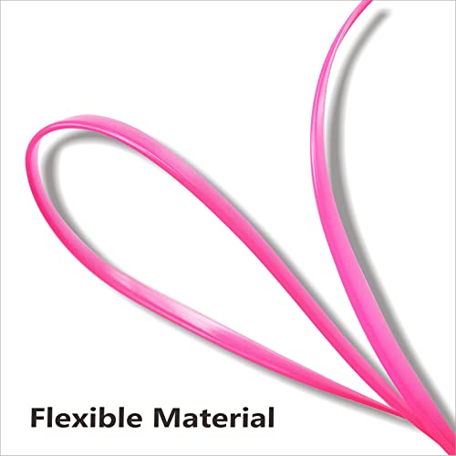 TIKUN TECH Pink Car Interior Decorative Molding Door Panel Gap Trim Strip (23Ft) - size: 23ft