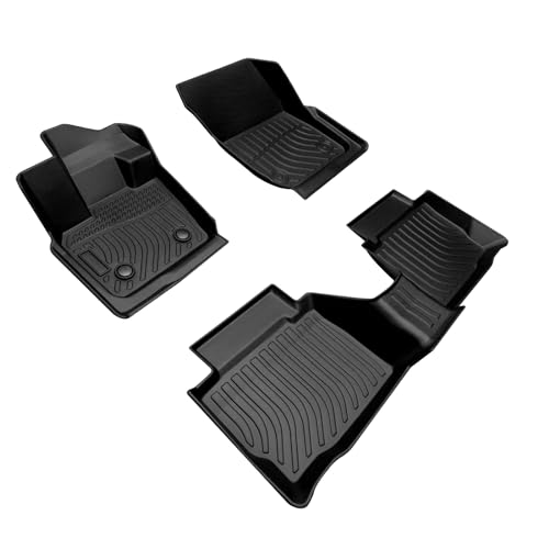 VIWIK Car Floor Mats for Ford Fusion 2017 2018 2019 2020 / for Lincoln MKZ, Car Mats All Weather Protection Custom Floor Liners Front & Rear, TPE Rubber Automotive Floor Mats Black - size: Fit for 2017-2020 Fusion
