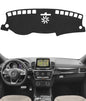 BIBLOZ Dash Cover Mat for Mercedes Benz 2017 2018 2019 GLE Model GLE300d GLE350 GLE400 GLE550e GLE43 GLE63 Accessories Black Flannel Interior Trim Car Dashboard UV Sun Protection - size: 2017-2019 GLE