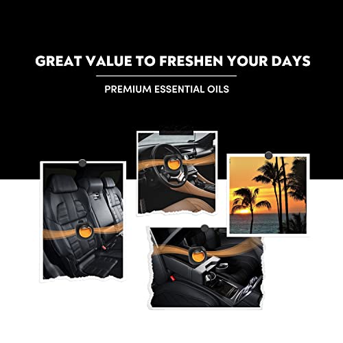 DRIVEJOY Car Air Freshener Vent Clips, 8 PK, 6 Hawaiian, 2 New Car, Car Fresheners for Men Women, Up to 240 Days, Natural Odor Eliminator - color: Hawaiian